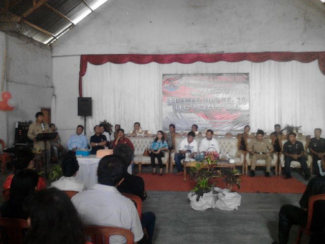 Sumendap Hadiri HUT ke-38 Desa Tombatu III